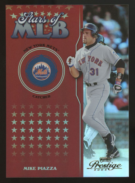 2004 Playoff Prestige Mike Piazza Stars Of MLB Holofoil /25 #MLB-3