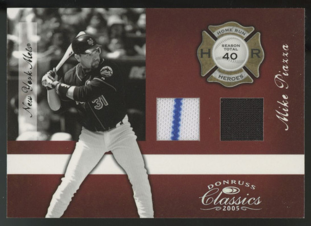 2005 Donruss Classics Mike Piazza Home Run Heroes Dual Patch /40 #HR-45