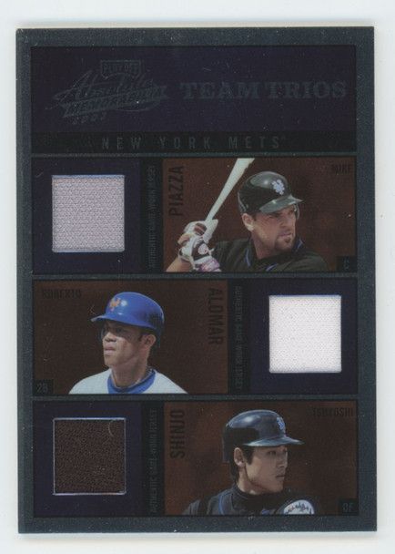 2003 Playoff Absolute Piazza/Alomar/Shinjo Team Trios Triple Patch /40 #TTR-6