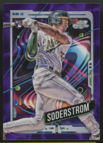 2024 Topps Cosmic Chrome Tyler Soderstrom RC Purple Refractor /150 #37