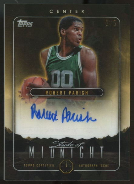 2023/24 Topps Midnight Basketball Robert Parish Black Ice Auto /5 #SMA-RP