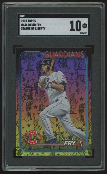 2024 Topps David Fry Statue Of Liberty #446 SGC 10