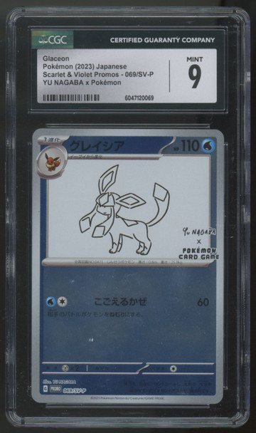 2023 Pokemon Glaceon Yu Nagaba Japanese Reverse Holo Promo #069 CGC 9