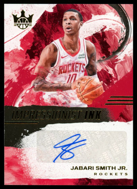 2024-25 Panini Court Kings Jabari Smith Jr. Impressionist Ink Auto /99 #II-JSJ