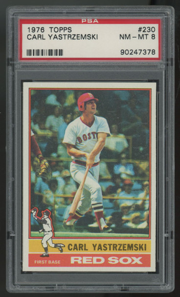 1976 Topps Carl Yastrzemski #230 PSA 8