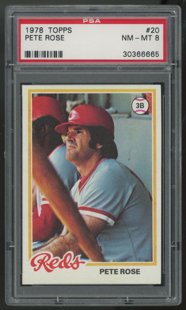 1978 Topps Pete Rose #20 PSA 8 *665