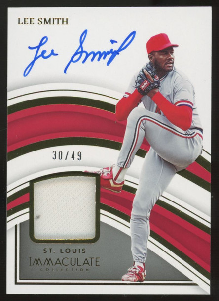 2023 Immaculate Collection Lee Smith Red Patch Auto /49 #AM-LS