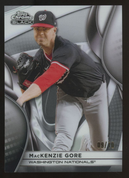 2025 Topps Chrome Black MacKenzie Gore White Refractor /10 #95