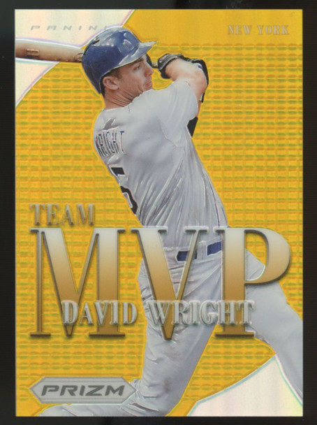 2013 Panini Prizm David Wright Gold Team MVP /10 #MVP18