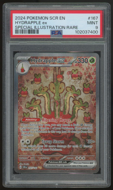 2024 Pokemon Hydrapple ex Stellar Crown SIR #167 PSA 9
