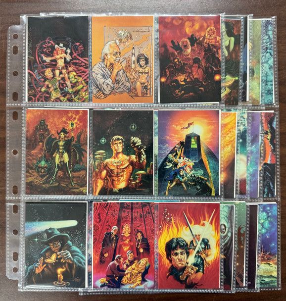 1993 Frank Kelley Freas Frames Series 1-2 Complete Card Sets (90) NM