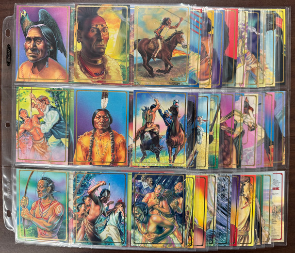 1995 Bon Air Native Americans Complete Card Set (90) NM