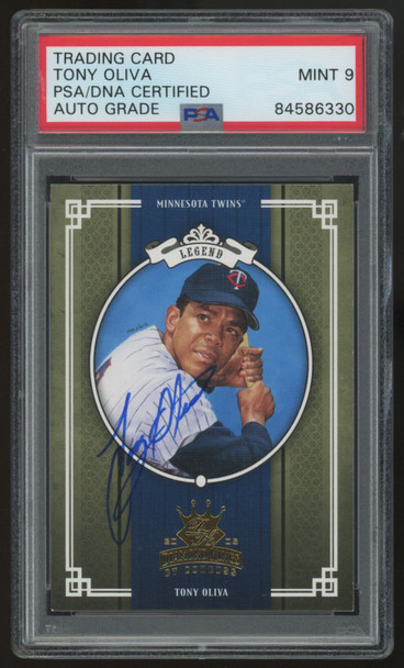2005 Diamond Kings Tony Oliva Legend #291 Auto PSA/DNA Certified 9