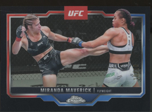 2025 Topps Chrome UFC Miranda Maverick Black Refractor /10 #5