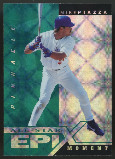 1998 Pinnacle Epix Mike Piazza Emerald All-Star Moment #E19