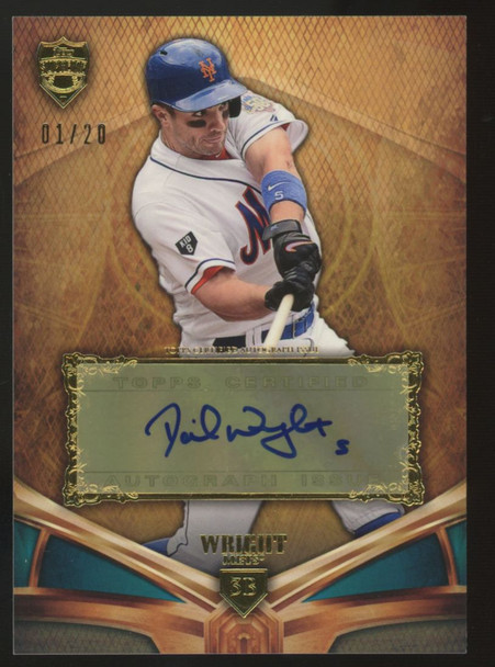 2013 Topps Supreme David Wright Blue Auto /20 #SA-DW
