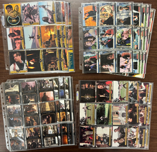 Action Adventure Complete Collector Card Sets, The Mummy, Game of Thrones