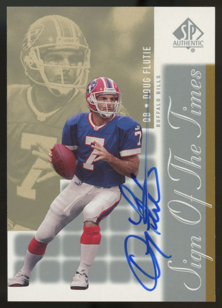 2000 UD SP Authentic Doug Flutie Sign Of The Times Auto #FL