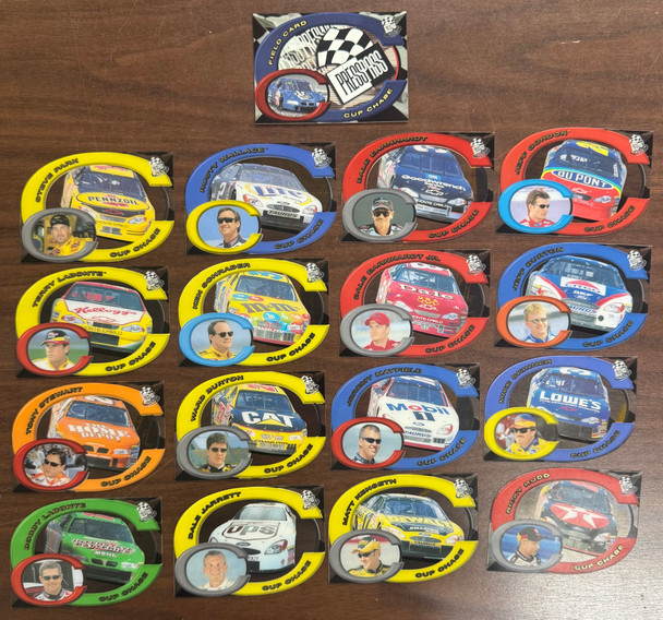 2001 Press Pass NASCAR Cup Chase Die-Cut Redemption Complete Set (17)