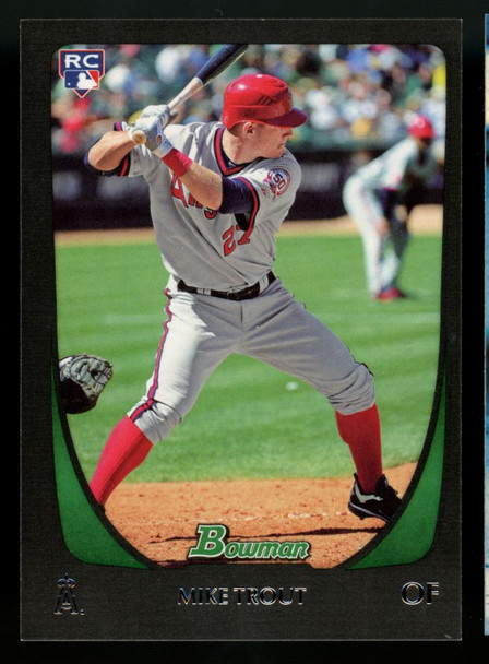 2011 Bowman Draft Mike Trout RC Black #101