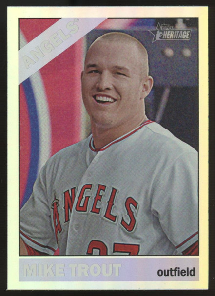 2015 Topps Heritage Mike Trout Holofoil #THC-500