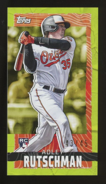 2023 Topps Rip Adley Rutschman RC Mini Chartreuse /45 #MRIP-AR
