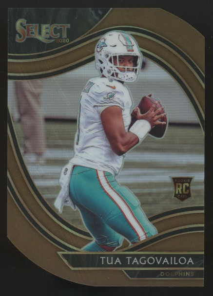2020 Panini Select Tua Tagovailoa RC Field Level Copper Die-Cut Prizm /355 #345