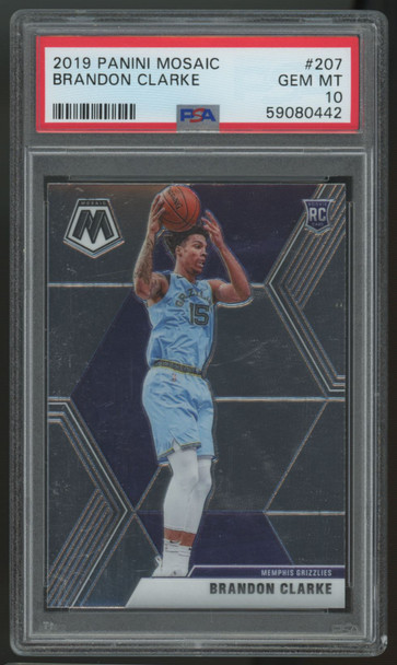 2019/20 Mosaic Brandon Clarke RC #207 PSA 10