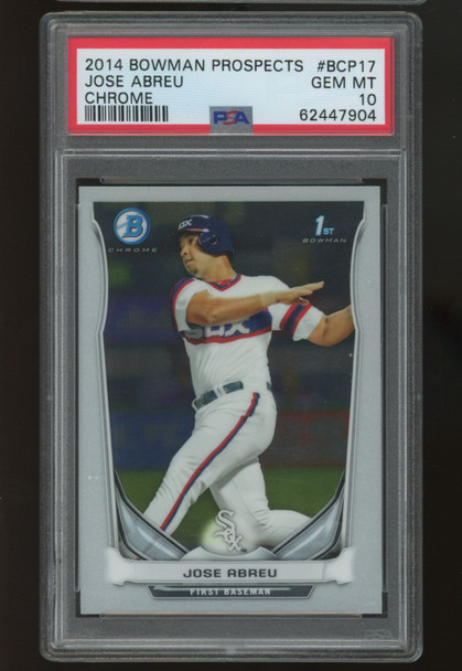 2014 Bowman Chrome Jose Abreu 1st #BCP-17 PSA 10