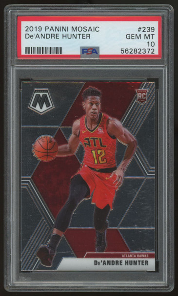 2019/20 Mosaic De'Andre Hunter RC #239 PSA 10