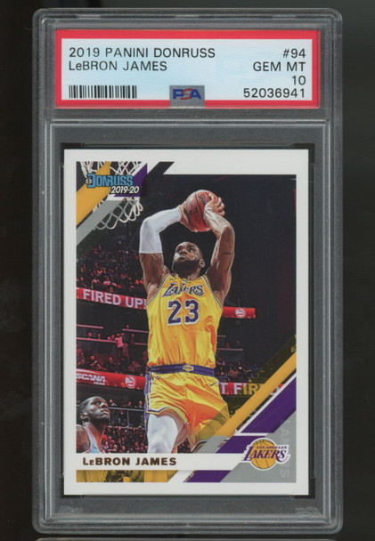 2019/20 Donruss LeBron James #94 PSA 10