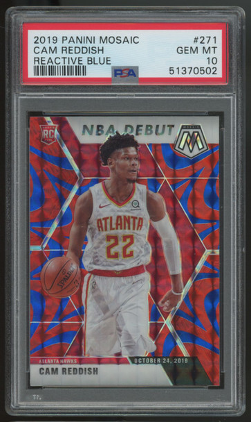 2019/20 Mosaic Cam Reddish RC Reactive Blue #271 PSA 10