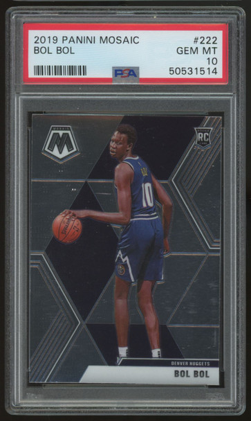 2019/20 Mosaic Bol Bol RC #222 PSA 10