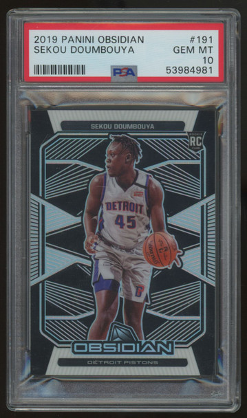 2019/20 Obsidian Sekou Doumbouya RC #191 PSA 10