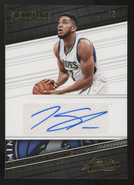 2017-18 Panini Absolute Karl-Anthony Towns Signature Standouts Auto /25 #SS-KT