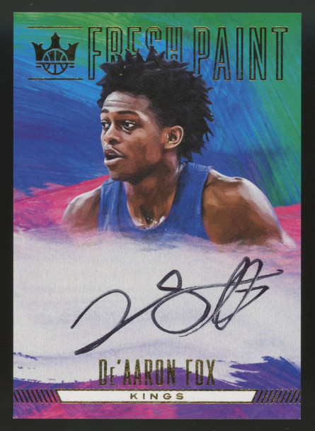 2017-18 Panini Court Kings De'Aaron Fox RC Fresh Paint Auto #FP1-DEF