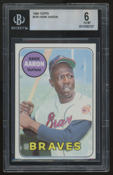 1969 Topps Hank Aaron #100 BGS 6