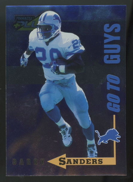 1998 Pinnacle Plus Barry Sanders Go To Guys Promo #6