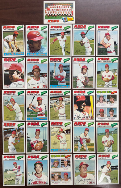 1977 Topps Cincinnati Reds Team Set (26) EX/NM
