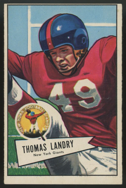 1952 Bowman Large Thomas Tom Landry #142 VG/EX