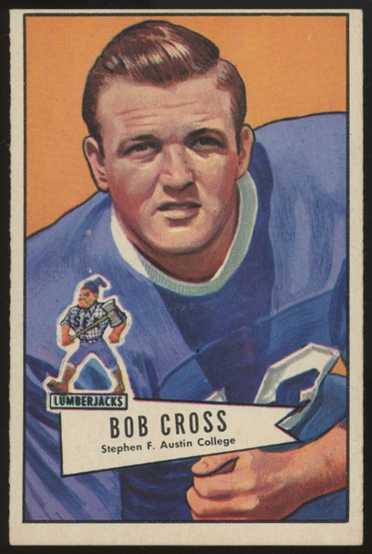 1952 Bowman Large Bob Cross RC #102 VG/EX - EX
