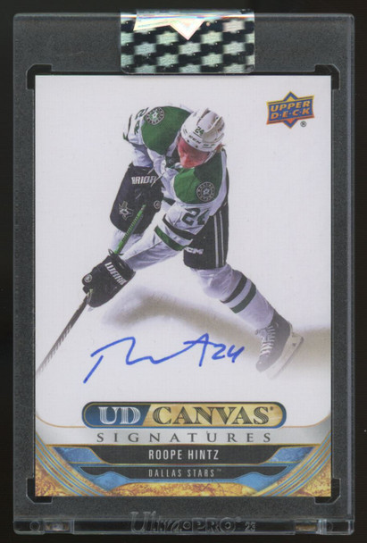 2024/25 UD Clear Cut Roope Hintz UD Canvas Auto #CS-RH