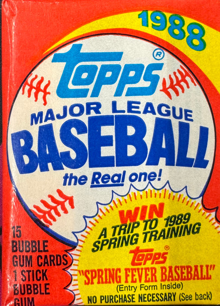1988 Topps Baseball Wax Pack