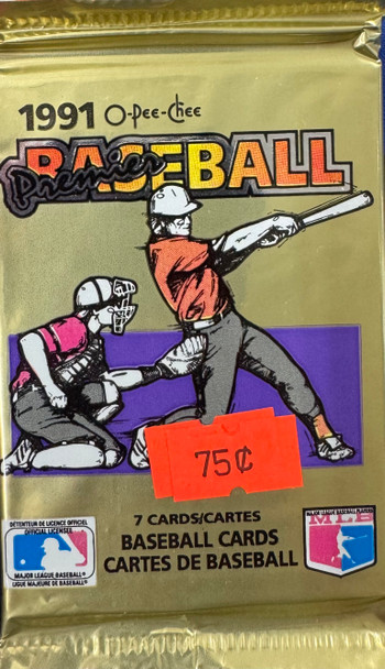 1991 O-Pee-Chee Premier Baseball Wax Pack