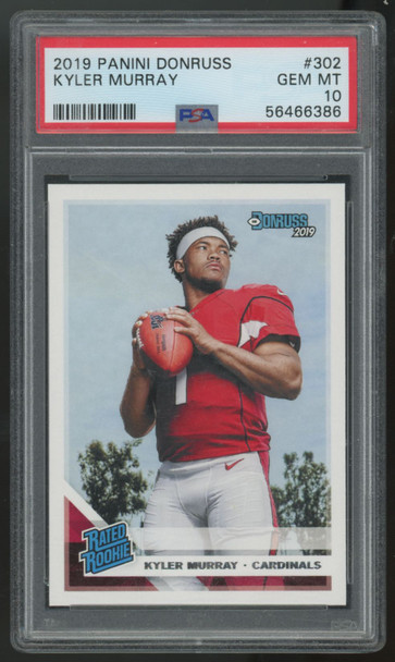 2019 Panini Donruss Kyler Murray Rated Rookie #302 PSA 10 *386