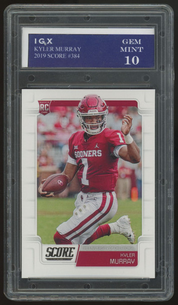 2019 Score Kyler Murray RC #384 IGX 10