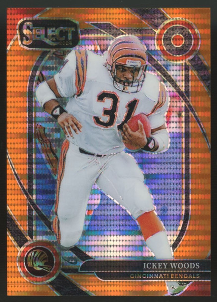 2024 Panini Select Ickey Woods Club Level Orange Pulsar /7 #260