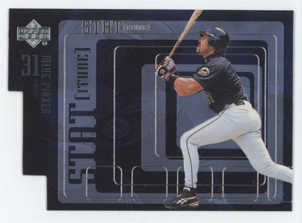 2000 Upper Deck Mike Piazza STATitude Silver Die Cut /100 #S17