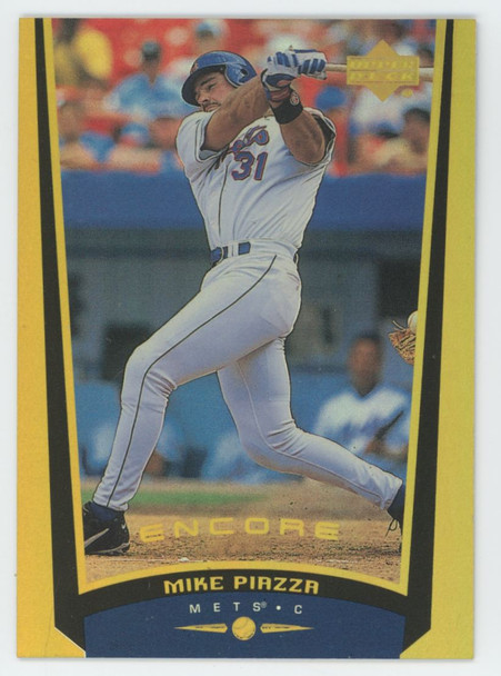 1999 Upper Deck Encore Mike Piazza Gold FX /125 #56