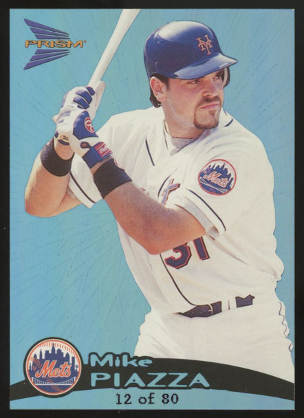 1999 Pacific Prism Mike Piazza Holo Blue /80 #96